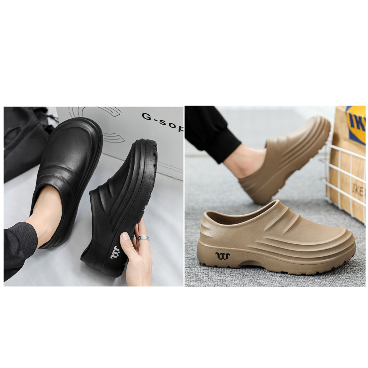 Men's Chef Work Shoes Doctor Hospital Kitchen Mill Cross-border Labor Protection Work Comfortable
